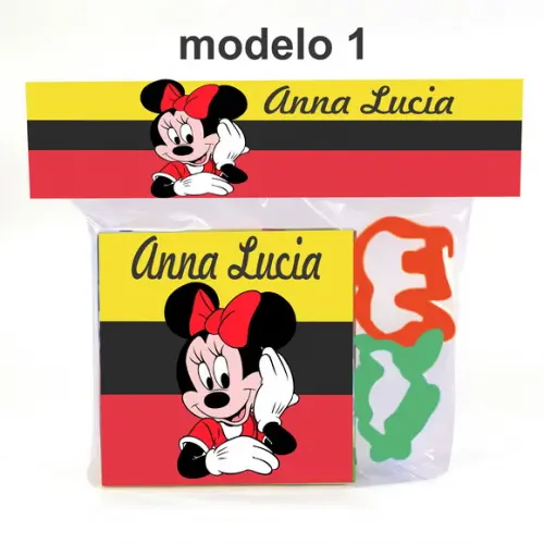 Massinha e 2 Cortador-minnie