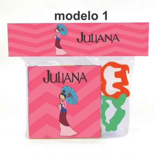Massinha e 2 Cortador-mulan