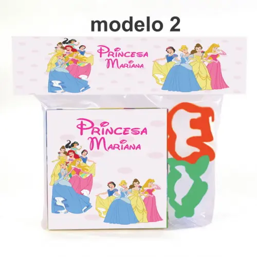 Massinha e 2 Cortador-princesas