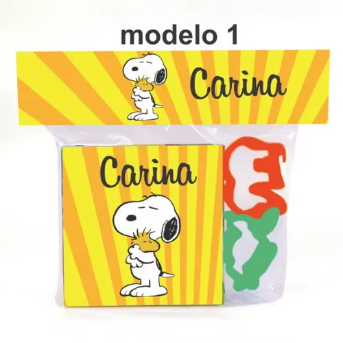 Massinha e 2 Cortador-snoopy