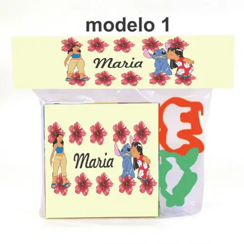 Massinha e 2 Cortador-stitch e Lilo