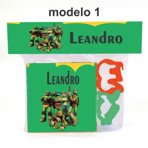 Massinha e 2 Cortador-tartaruga Ninja