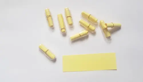 Mini Cápsulas Mensagens/sem Nada Escrito,papel Amarelo