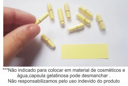 Mini Cápsulas Mensagens/sem Nada Escrito,papel Amarelo