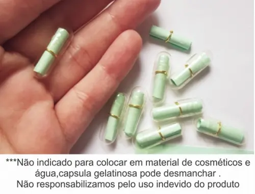 Mini Cápsulas Mensagens/sem Nada Escrito,papel Verd Claro