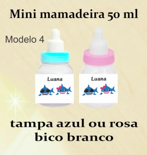 Mini Mamadeira-baby Shark