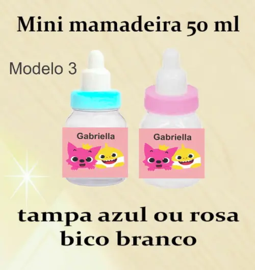 Mini Mamadeira-baby Shark