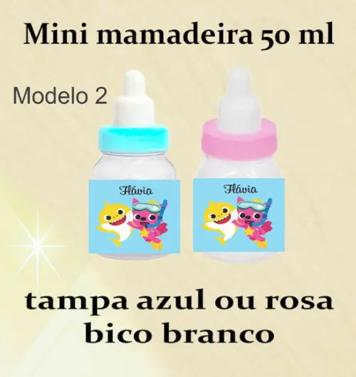 Mini Mamadeira-baby Shark