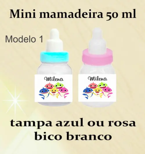 Mini Mamadeira-baby Shark