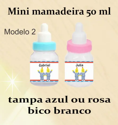 Mini Mamadeira-bananas de Pijama