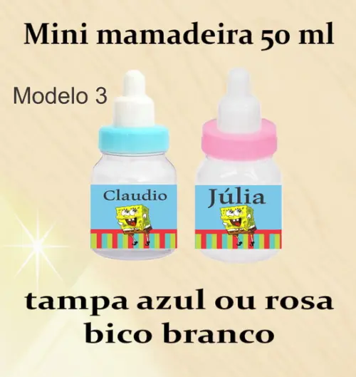 Mini Mamadeira-bob Esponja