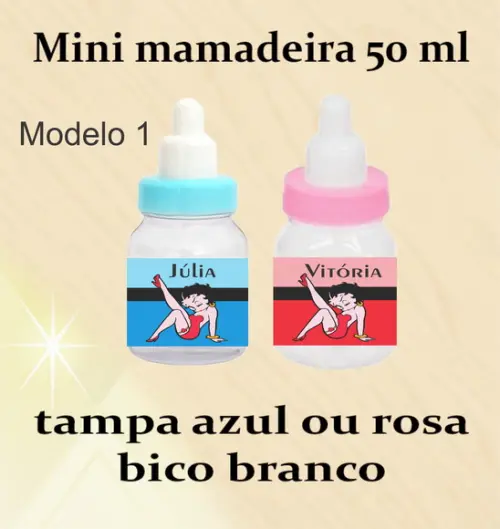 Mini Mamadeira-betty Boop