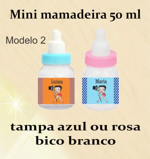 Mini Mamadeira-betty Boop