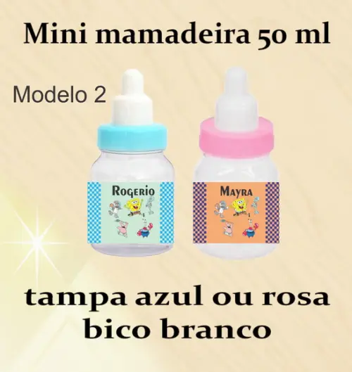 Mini Mamadeira-bob Esponja