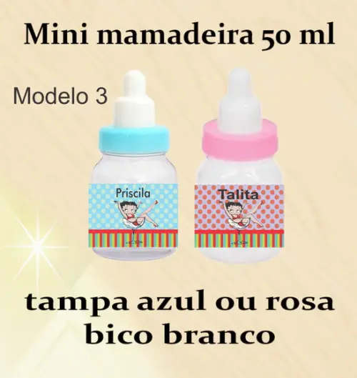 Mini Mamadeira-betty Boop