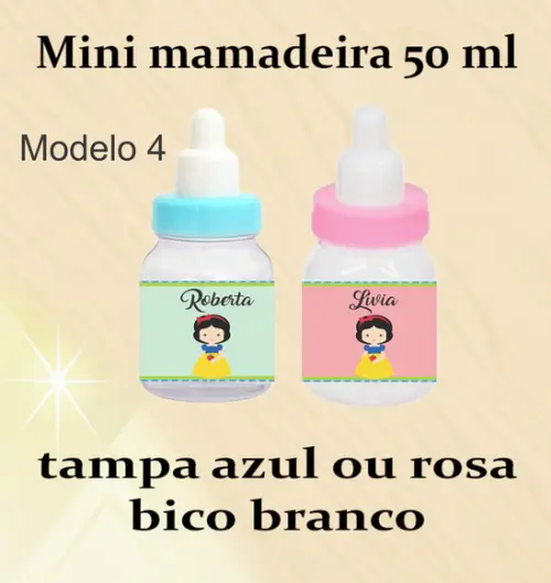 Mini Mamadeira-branca de Neve