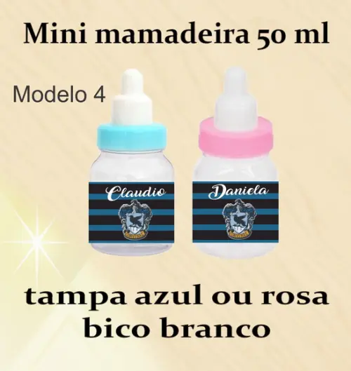 Mini Mamadeira-brasões Hogwarts