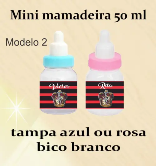 Mini Mamadeira-brasões Hogwarts