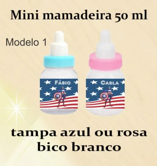 Mini Mamadeira-capitão America