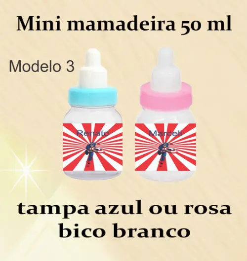 Mini Mamadeira-capitão America
