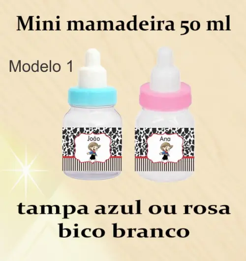 Mini Mamadeira-cowboy