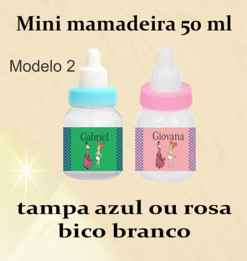 Mini Mamadeira-fred Flintstone