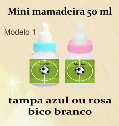 Mini Mamadeira-futebol