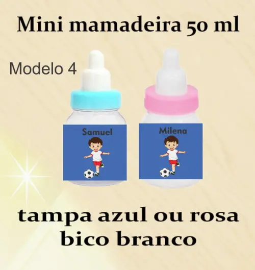 Mini Mamadeira-futebol