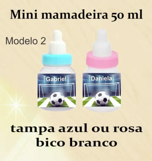 Mini Mamadeira-futebol