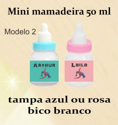 Mini Mamadeira-homem Aranha