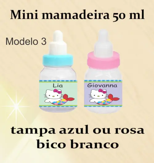 Mini Mamadeira-hello Kitty