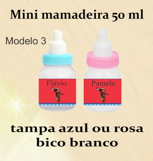 Mini Mamadeira-homem de Ferro