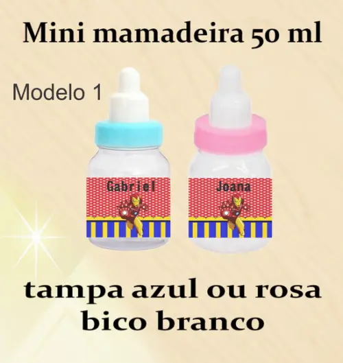 Mini Mamadeira-homem de Ferro