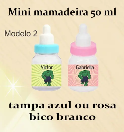 Mini Mamadeira-hulk