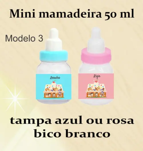 Mini Mamadeira-joão e Maria