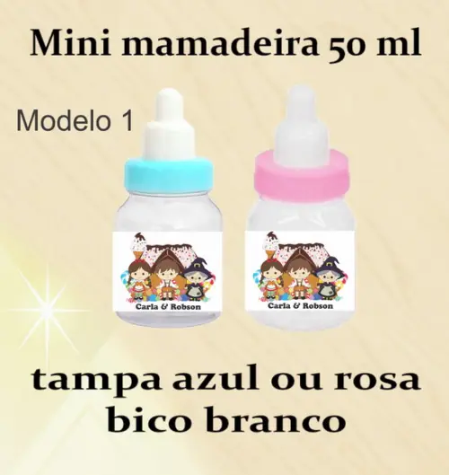 Mini Mamadeira-joão e Maria