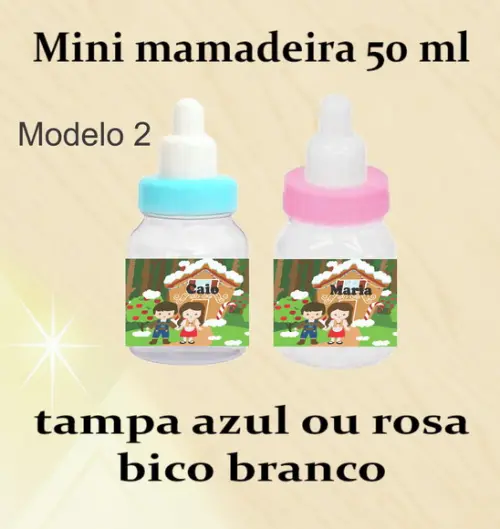 Mini Mamadeira-joão e Maria