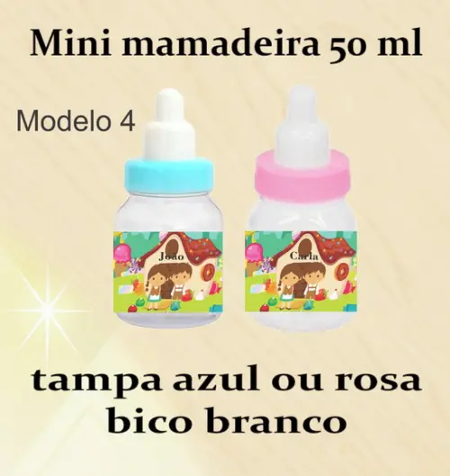 Mini Mamadeira-joão e Maria