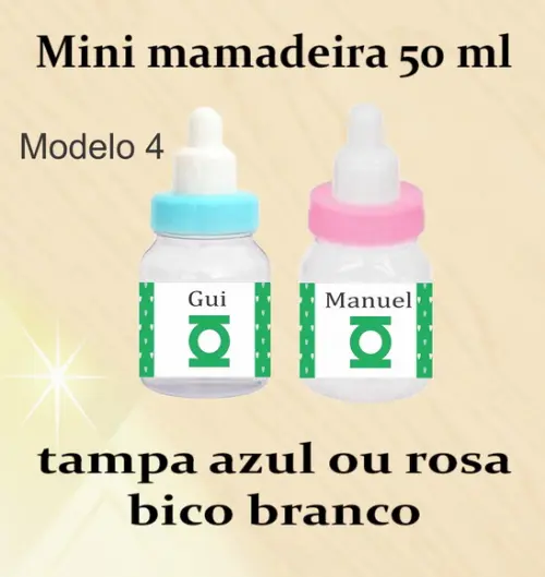 Mini Mamadeira-lanterna Verde