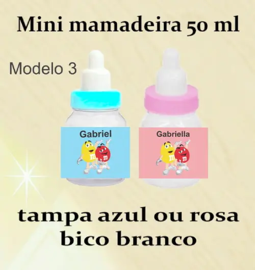Mini Mamadeira-m&m