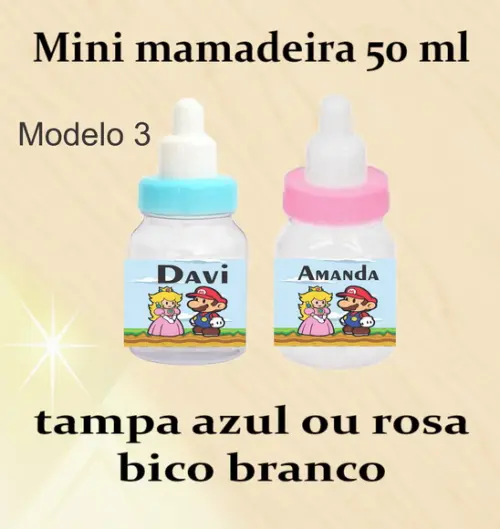 Mini Mamadeira-mario Bros
