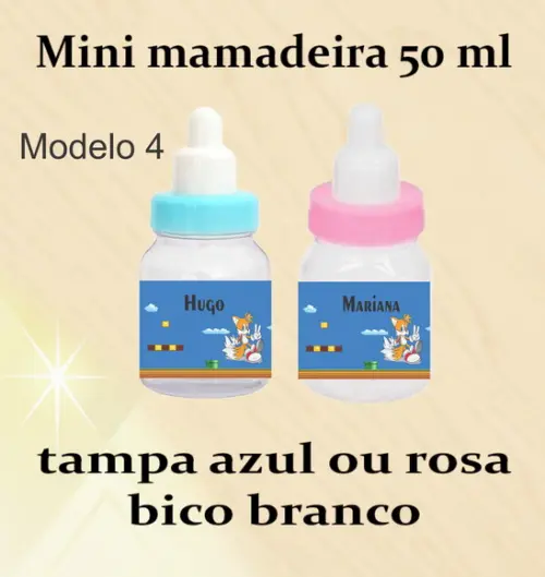 Mini Mamadeira-mario Bros