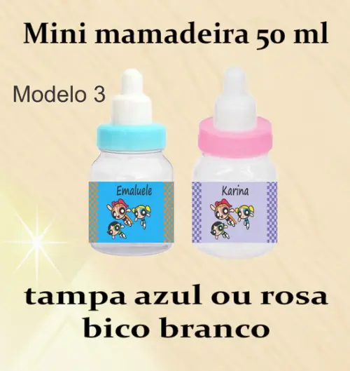Mini Mamadeira-meninas Poderosas