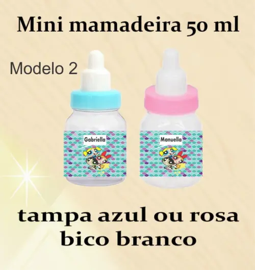 Mini Mamadeira-meninas Poderosas