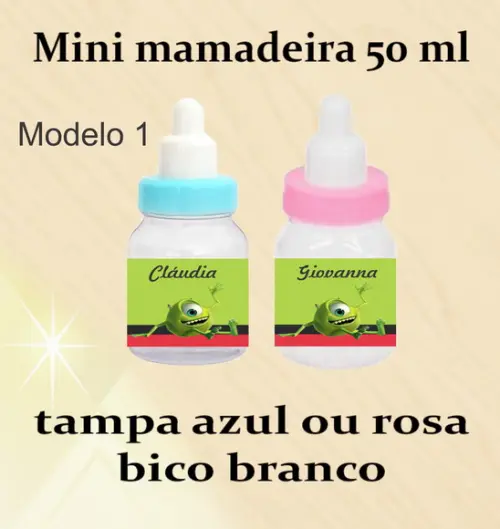 Mini Mamadeira-mike Wazowski