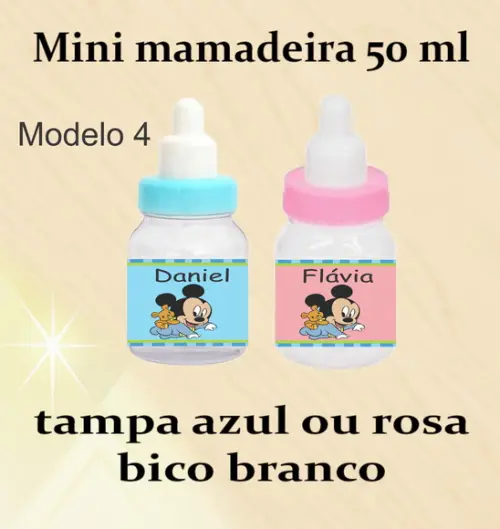 Mini Mamadeira-mickey Baby