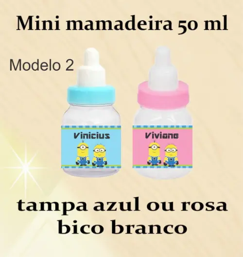 Mini Mamadeira-minions