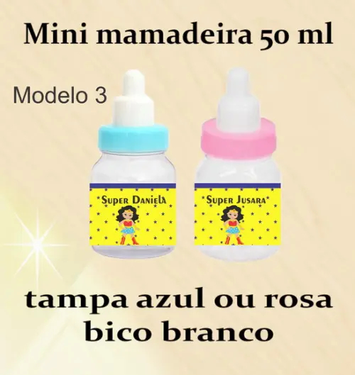 Mini Mamadeira-mulher Maravilha
