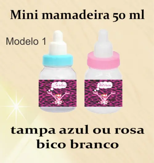 Mini Mamadeira-pantera Cor de Rosa