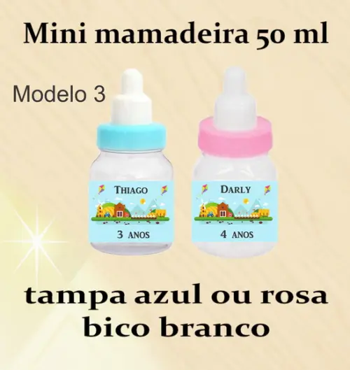 Mini Mamadeira-pipa e Catavento